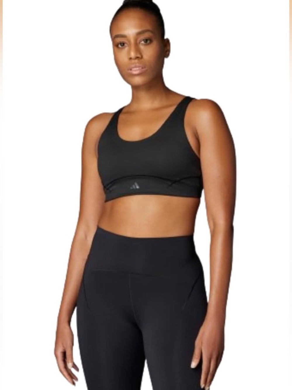 Adidas All Me Luxe Medium Support Sports Bra - BLACK - X-SMALL ✨-NWT